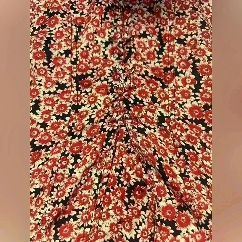 Free People floral fit and flare dress